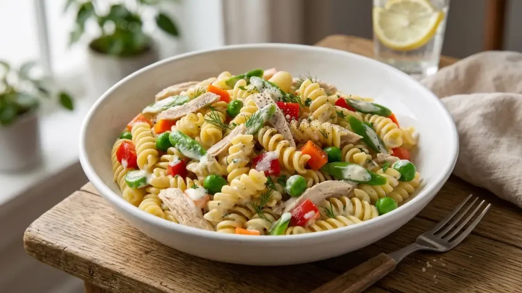 Receta de Ensalada de Fideos con Pollo