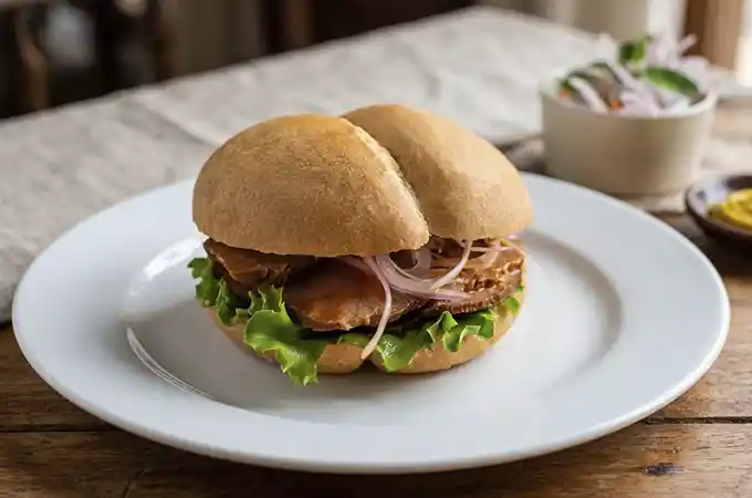 Receta de Pan con Asado