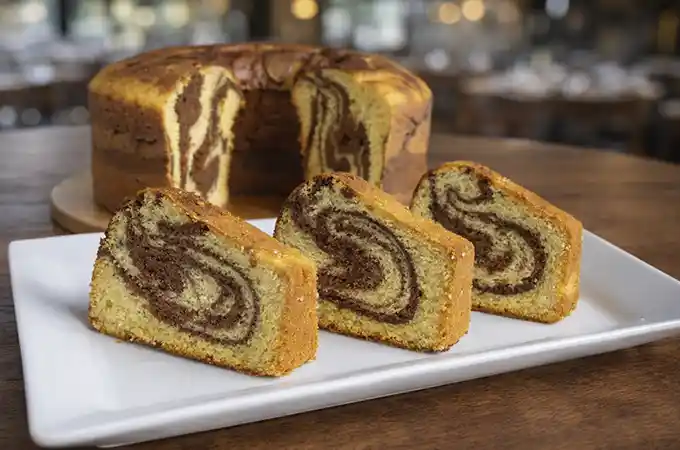 Receta de Queque Marmoleado
