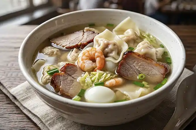 Receta de Sopa Wantán