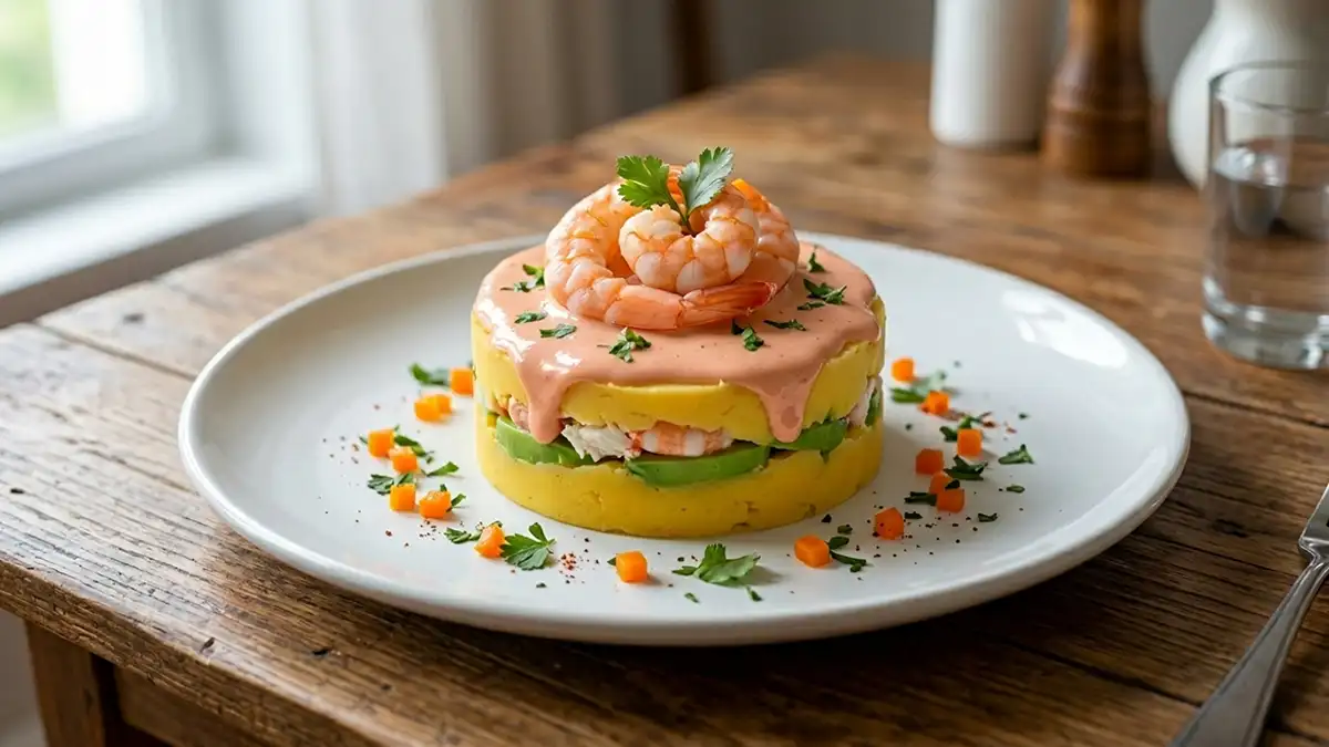 Receta de Causa de Mariscos