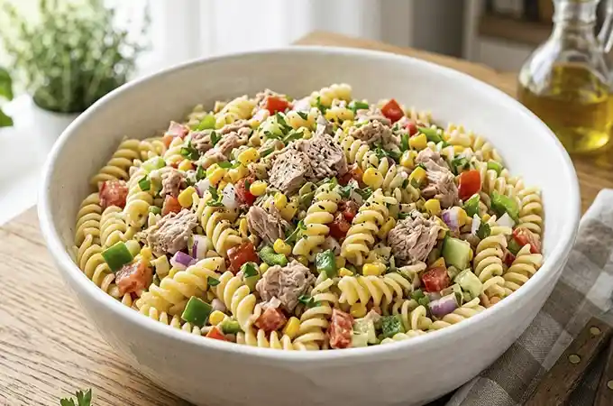 Receta de Ensalada de Fideos con Atún