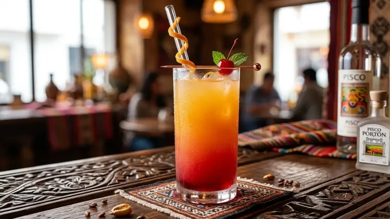 Receta de Pisco Sunrise