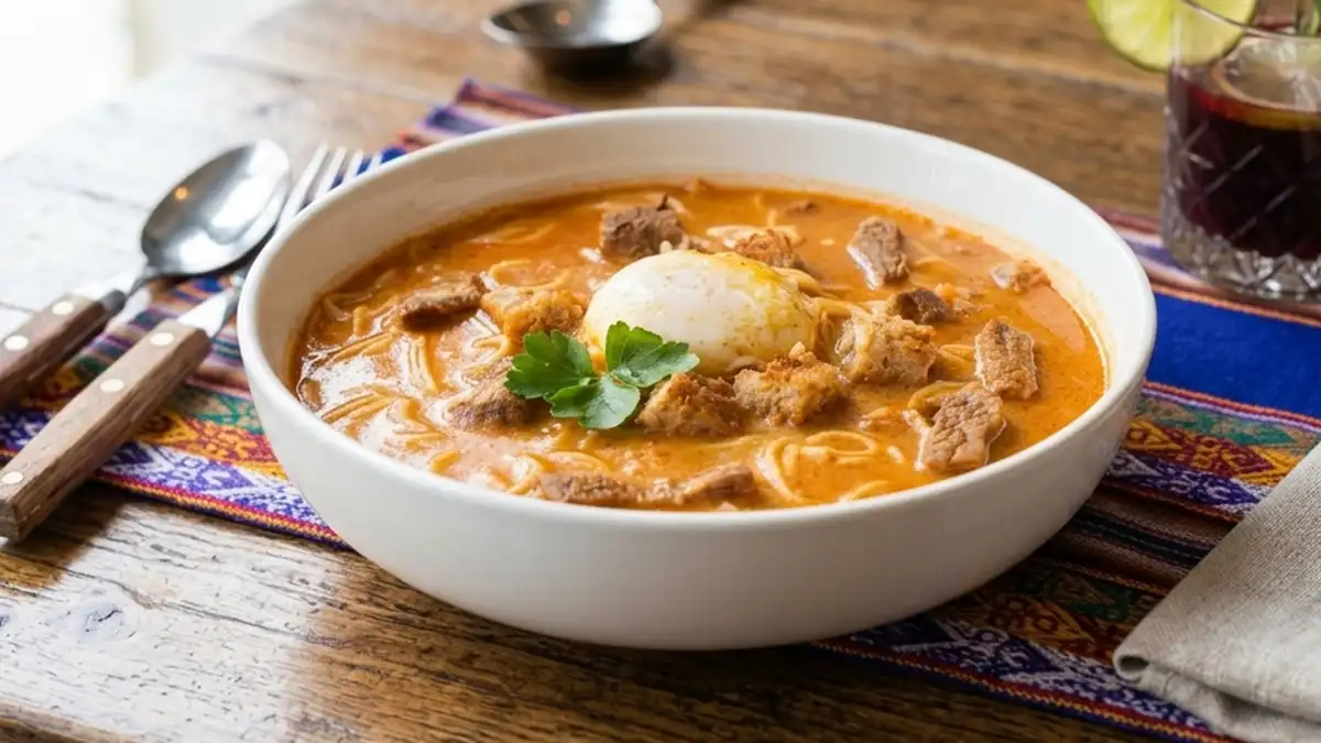 Receta de Sopa Criolla Peruana