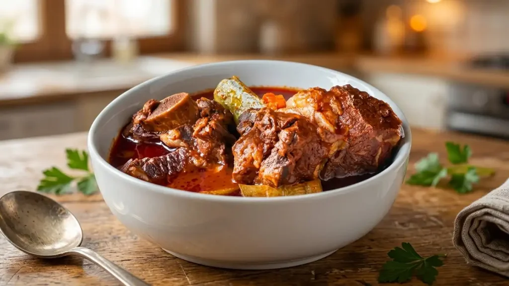 Receta de Sopa de Cola de Res
