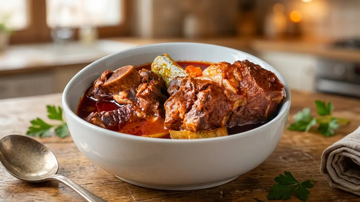Receta de Sopa de Cola de Res