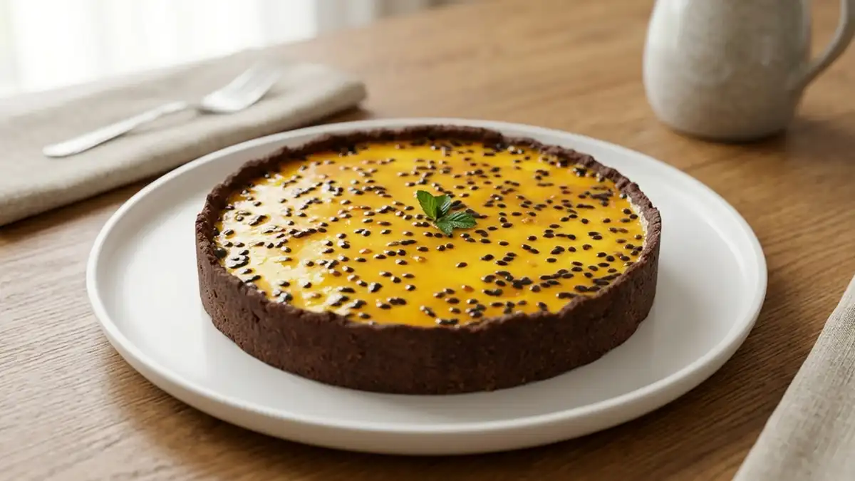 Receta de Tarta de Chocolate y Maracuyá