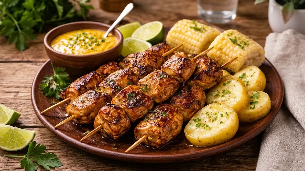 Receta de Anticuchos de Pollo
