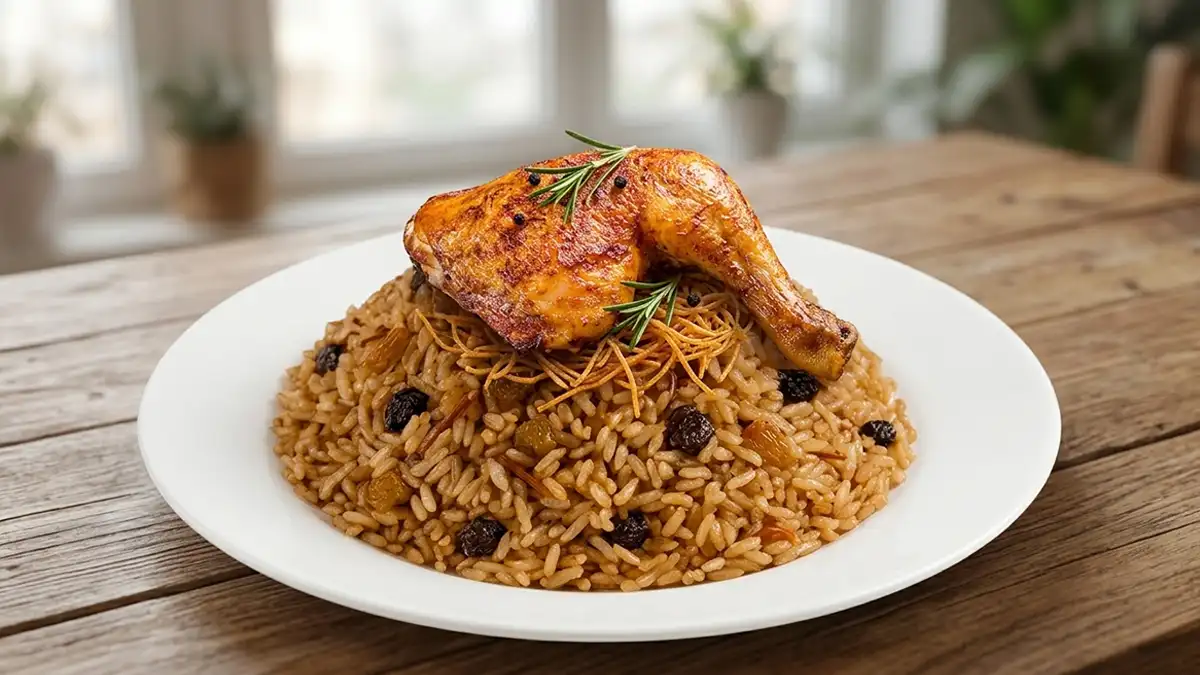Receta de Arroz Árabe con Pollo al Horno