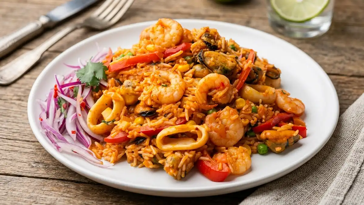 Receta de Arroz con Mariscos