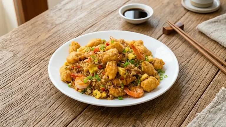 Receta de Chaufa de Pescado y Langostinos