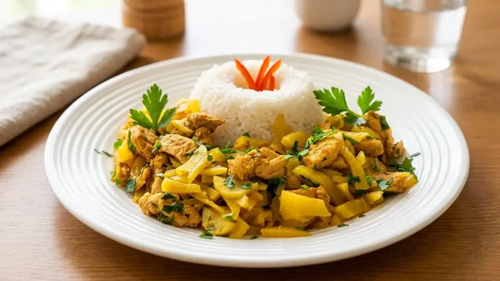 Receta de Olluquito con Pollo