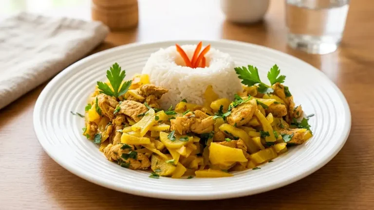 Receta de Olluquito con Pollo