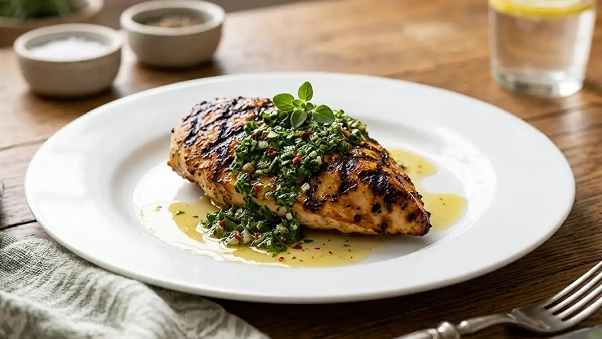 Receta de Pollo a la Plancha con Chimichurri