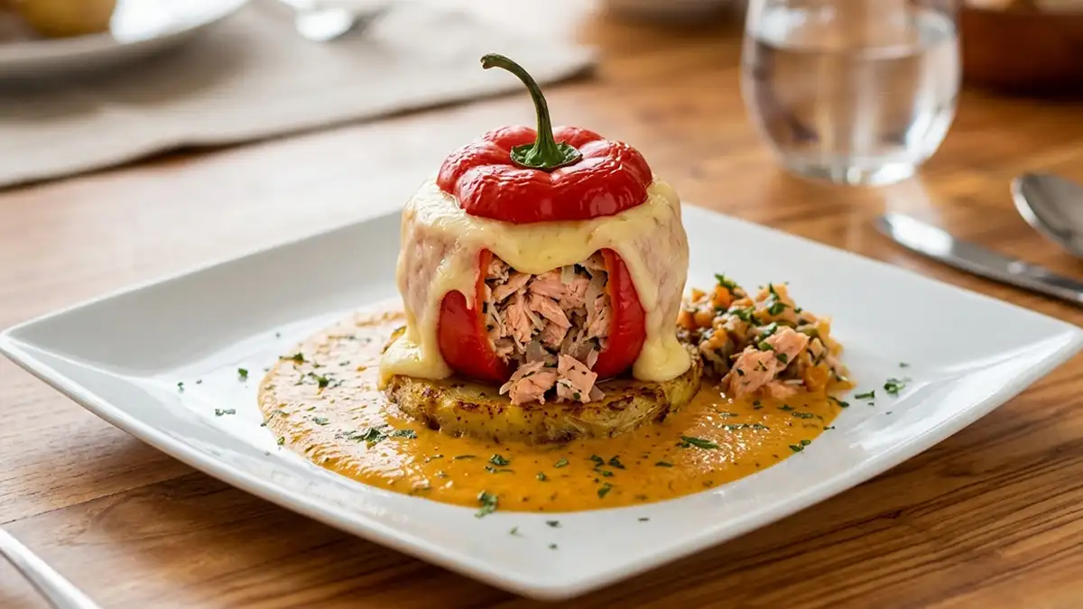 Receta de Rocoto Relleno de Trucha