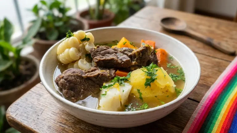 Receta de Sancochado de Res