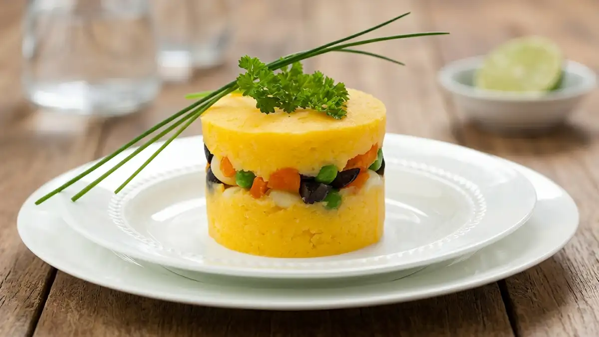 Receta de Causa Rellena de Verduras