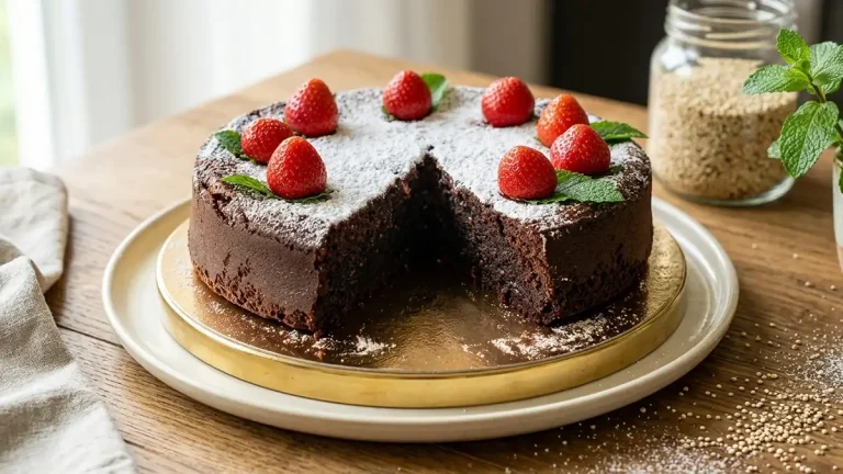 Receta de Pastel de Quinua y Chocolate