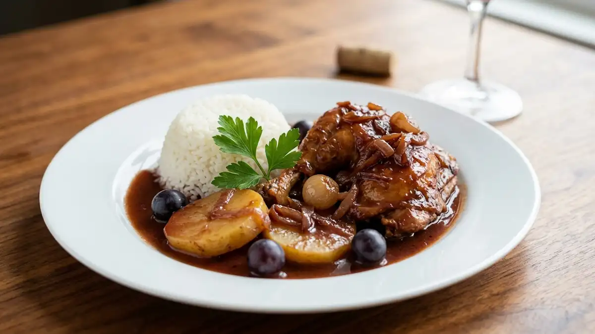 Receta de Pollo al Vino