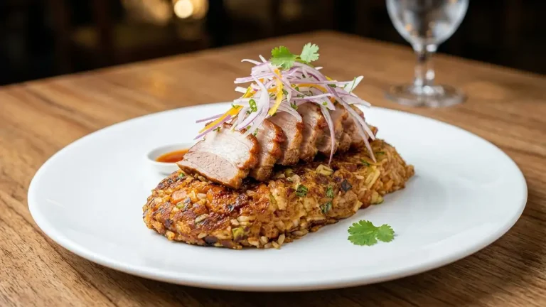 Receta de Tacuchaufa con Chicharrón Oriental