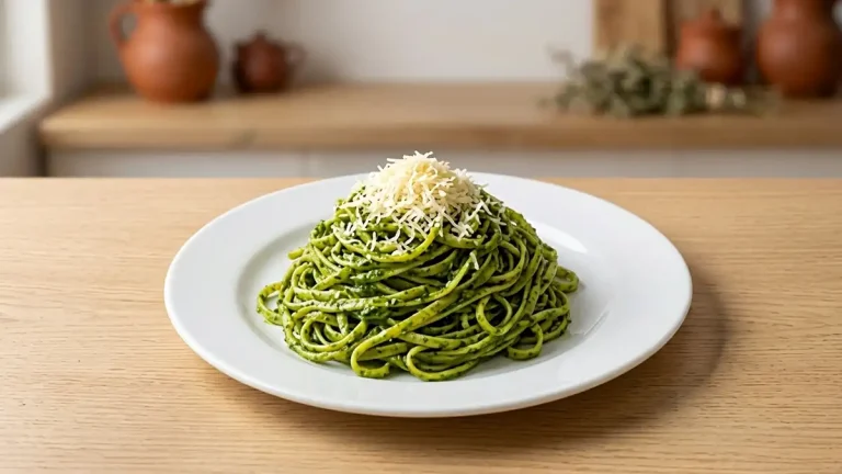 Receta de Tallarines Verdes